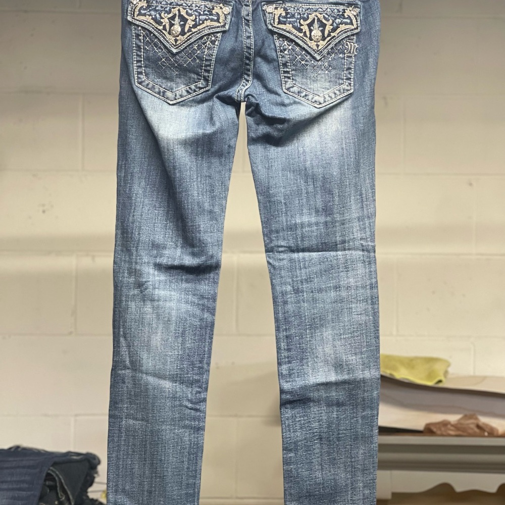 Miss Me Dark Blue Ankle Jeans
